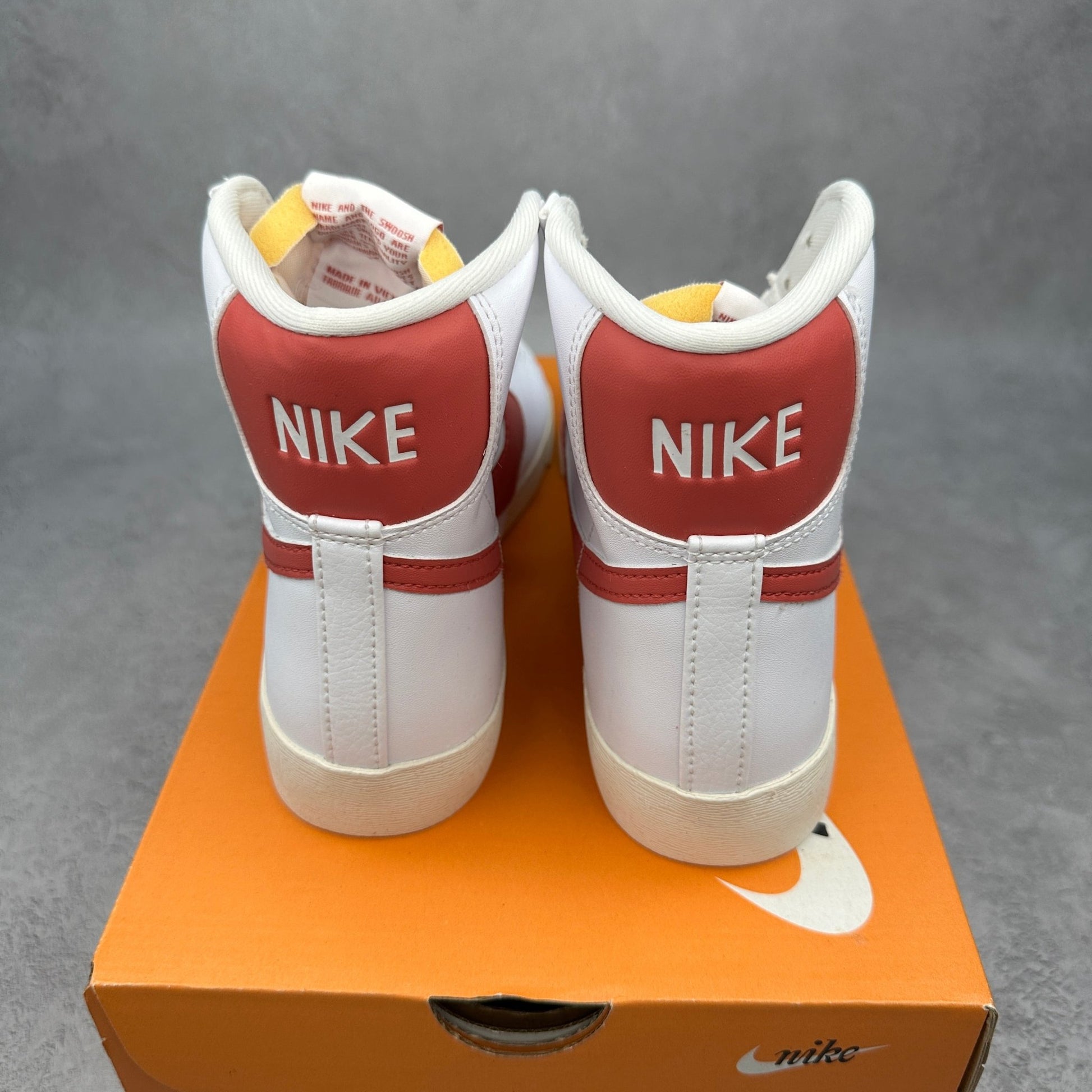 Nike Blazer Mid 77 White Adobe Red Stardust Sail (Women's) - Kicks Collective PA - Nike - FZ3626 - 100 - Women's Shoes - 7M/8.5W - Brand New