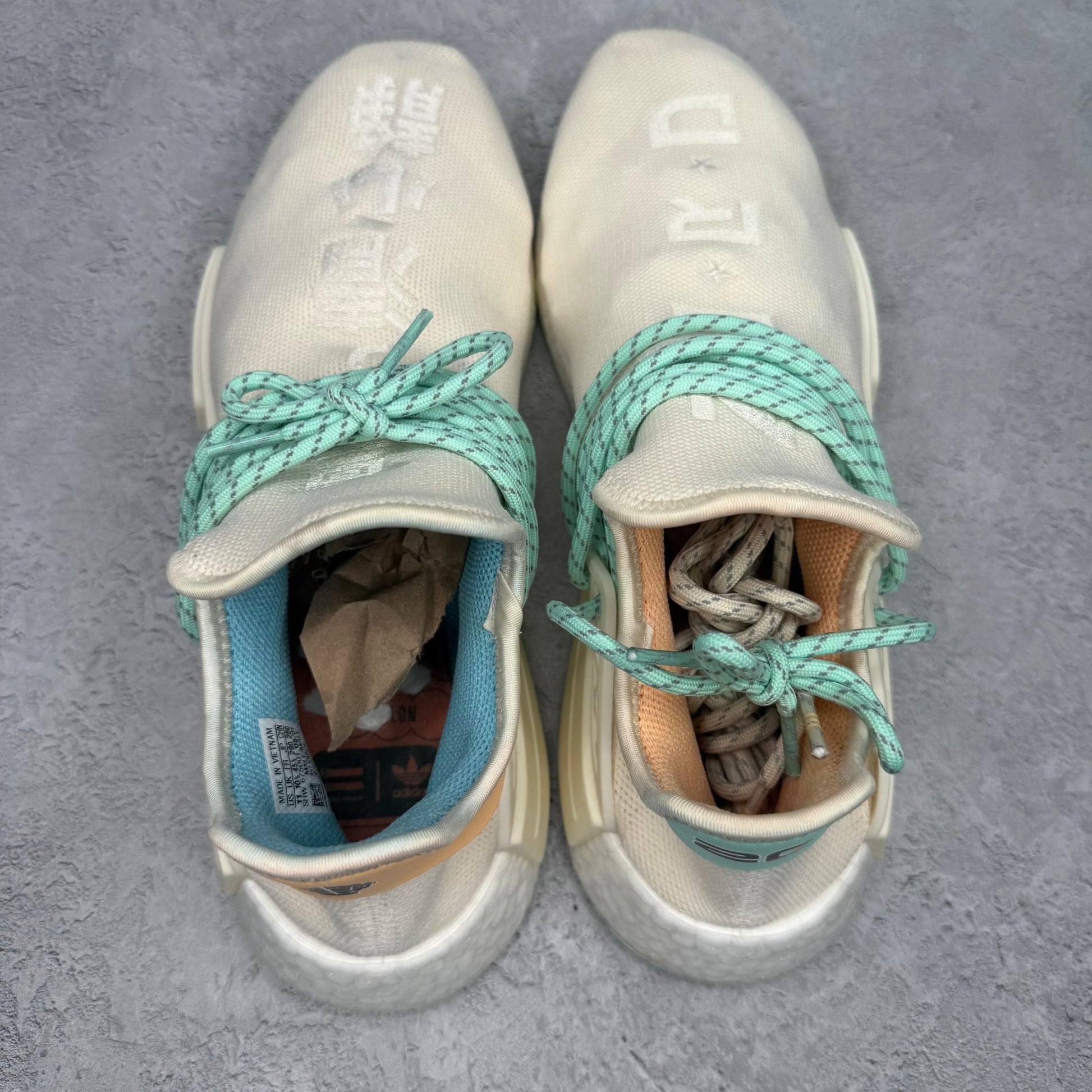 adidas NMD HU Pharrell NERD Chalk White *pre - owned* SIZE 11 - Kicks Collective PA - adidas - GW0246 - Men's Shoes - 11M/12.5W - Pre - Owned