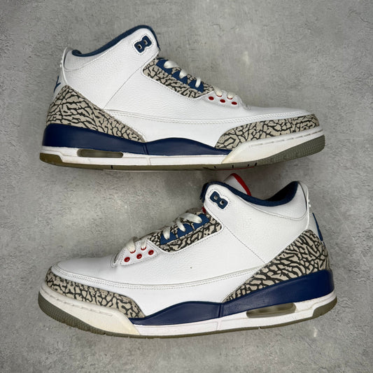 Jordan 3 Retro True Blue (2016) *pre - owned* SIZE 13 - Kicks Collective PA - Jordan - 854262-106 - Men's Shoes - 13M/14.5W - Pre - Owned
