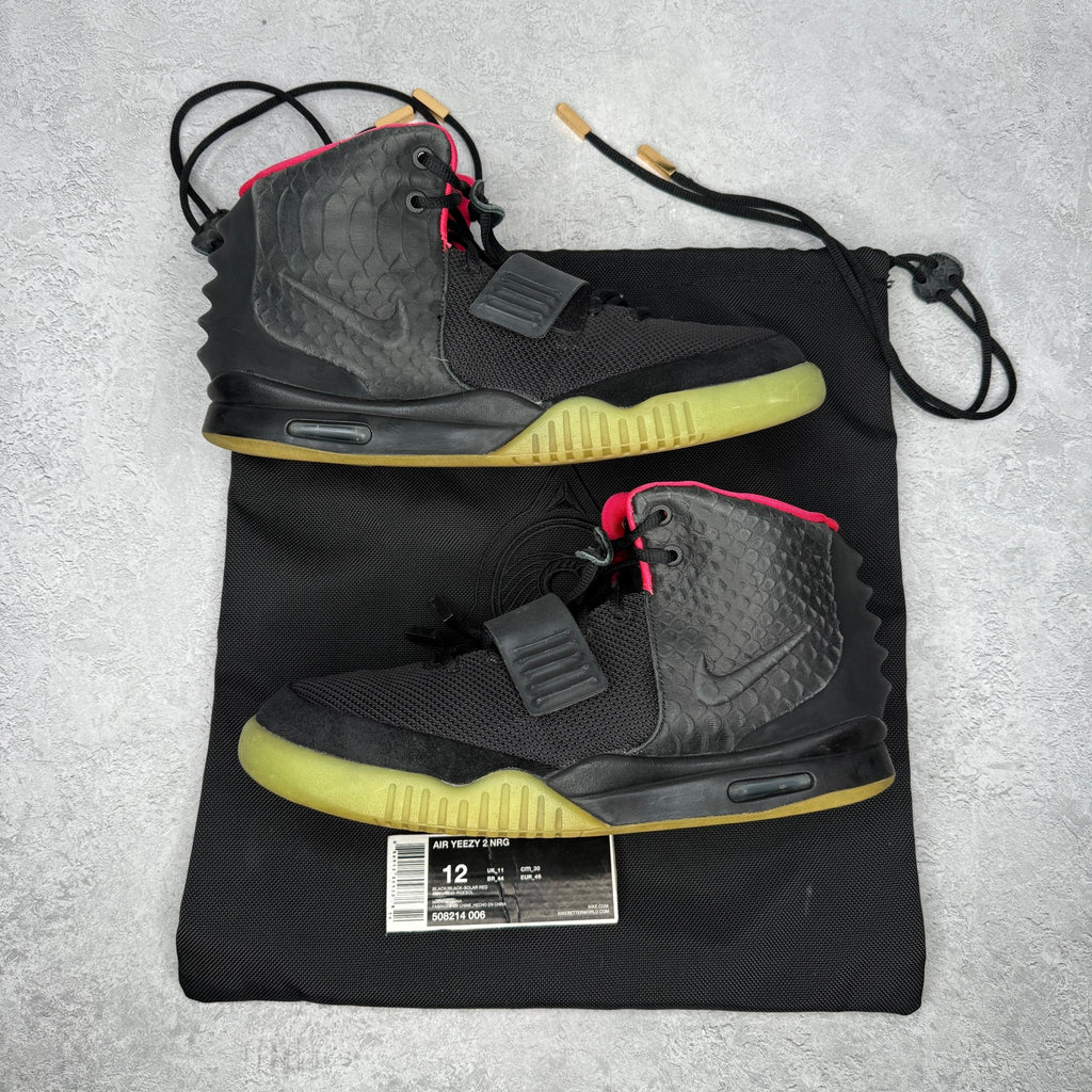 Nike Air Yeezy 2 Solar Red *pre - owned* SIZE 12 - Kicks Collective PA - Nike - 508214-006 - Men's Shoes - 12M/13.5W - Pre - Owned - No Box