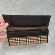 Burberry Nova Check Classic Canvas Long Wallet *pre-owned*