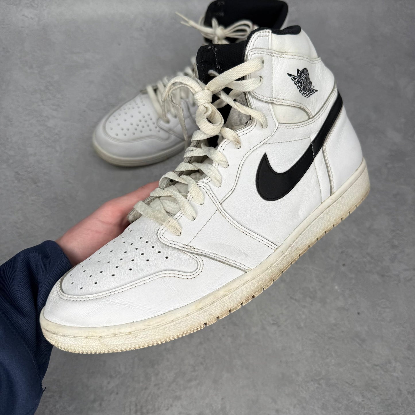 Jordan 1 Retro Yin Yang White *pre - owned* SIZE 13 - Kicks Collective PA - Jordan - 555088-102 - Men's Shoes - 13M/14.5W - Pre - Owned - No Box