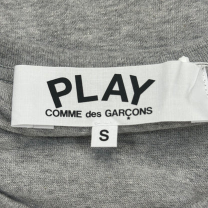 Comme des Garcons PLAY Play Double Hearts T-shirt Grey