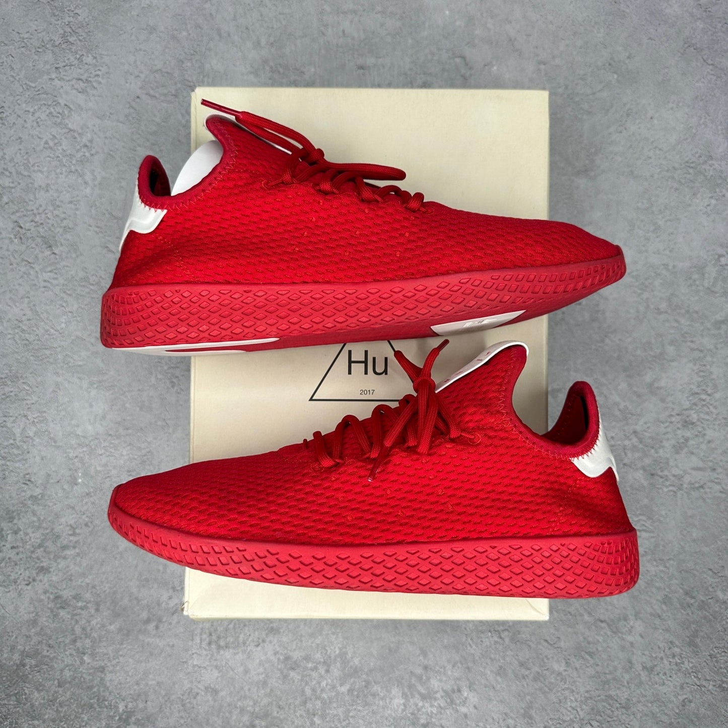 adidas Tennis Hu Pharrell Solid Scarlet *pre - owned* SIZE 9.5 - Kicks Collective PA - adidas - BY8720 - Men's Shoes - 9.5M/11W - Pre - Owned