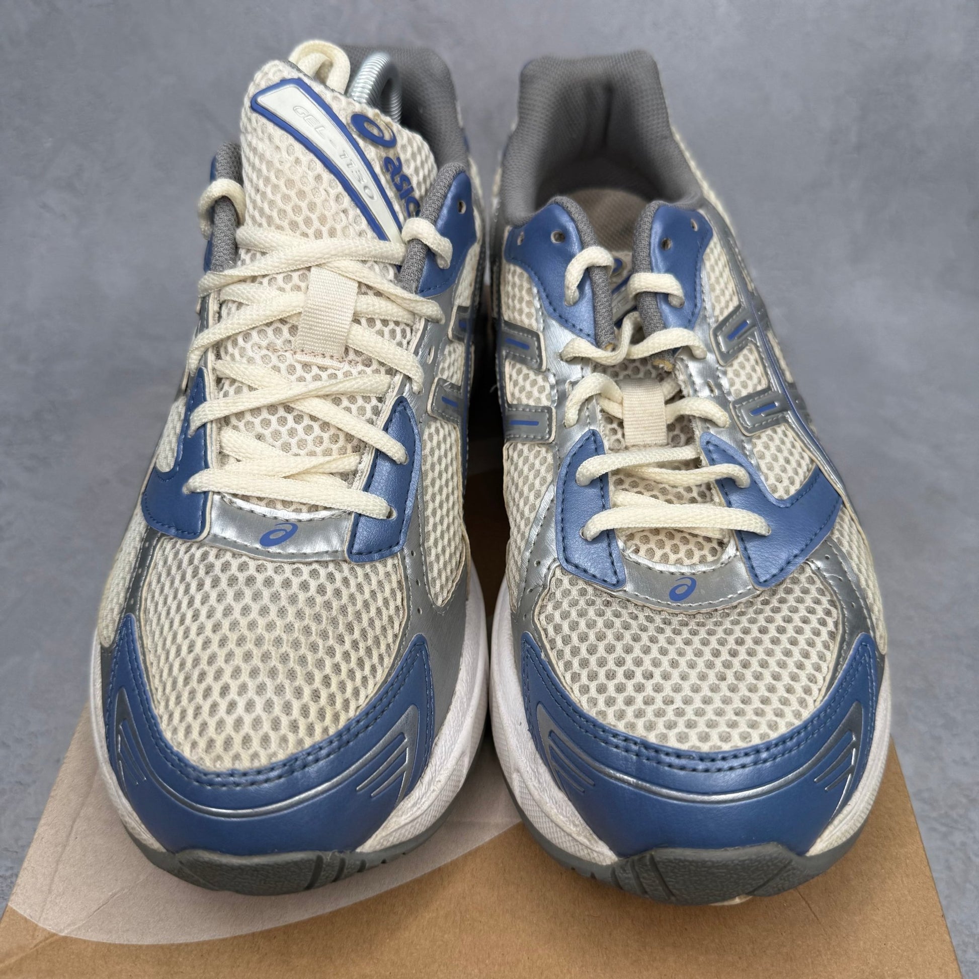 ASICS Gel - 1130 Cream Blueberry *pre - owned* SIZE 9.5 - Kicks Collective PA - ASICS - 1203A609 - 101 - Men's Shoes - 9.5M/11W - Pre - Owned