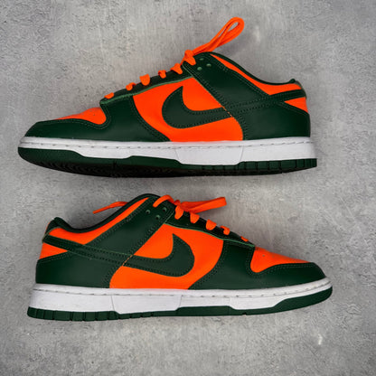 Nike Dunk Low Retro Miami Hurricanes *pre-owned* SIZE 9