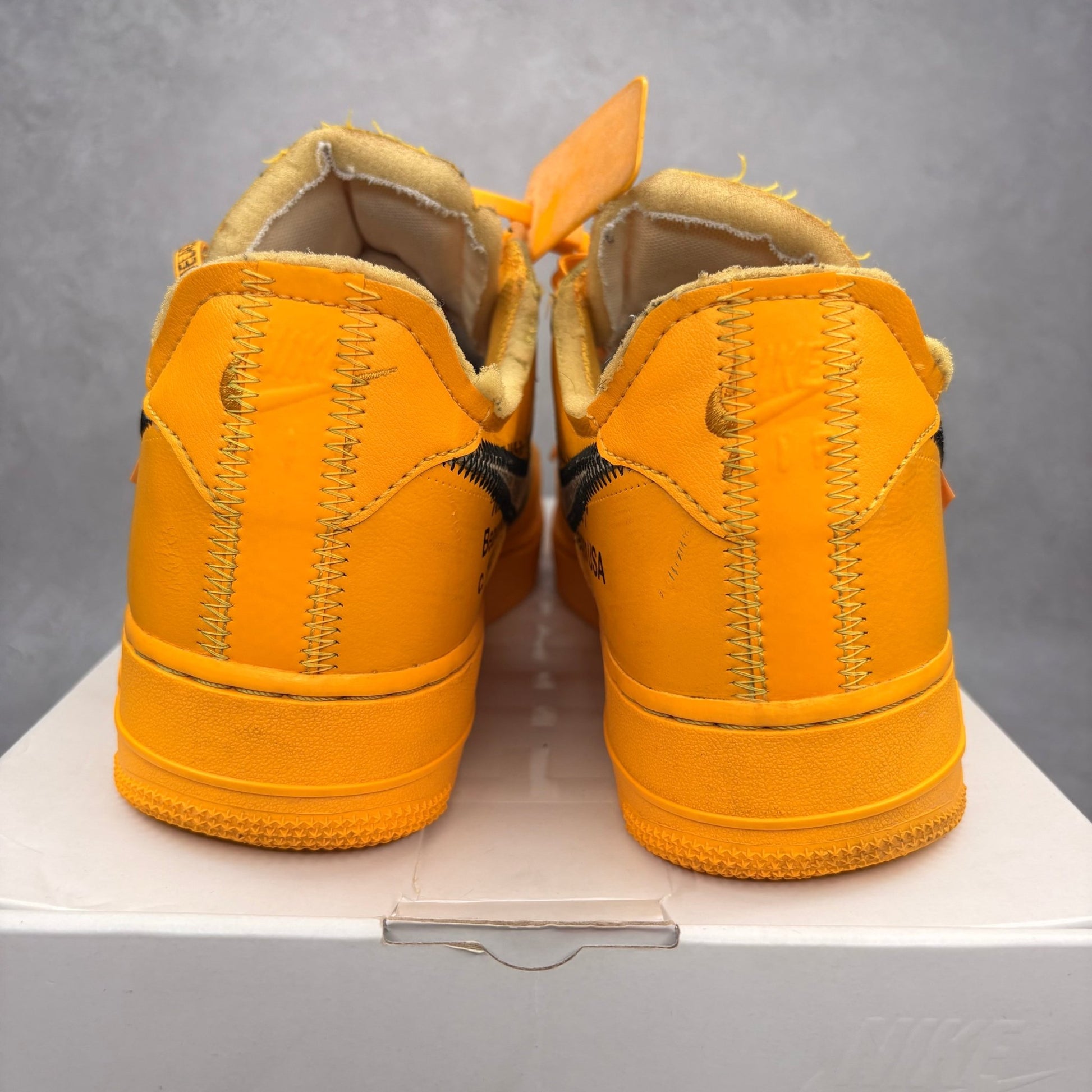 Nike Air Force 1 Low Off - White ICA University Gold *pre - owned* SIZE 9 - Kicks Collective PA - Nike - DD1876-700 - Men's Shoes - 9M/10.5W - Pre - Owned