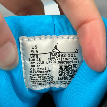 Jordan 9 Retro Powder Blue (2024) *pre - owned* SIZE 9.5 - Kicks Collective PA - Jordan - FQ8992-101 - Men's Shoes - 9.5M/11W - Pre - Owned - Original Box (Damaged)