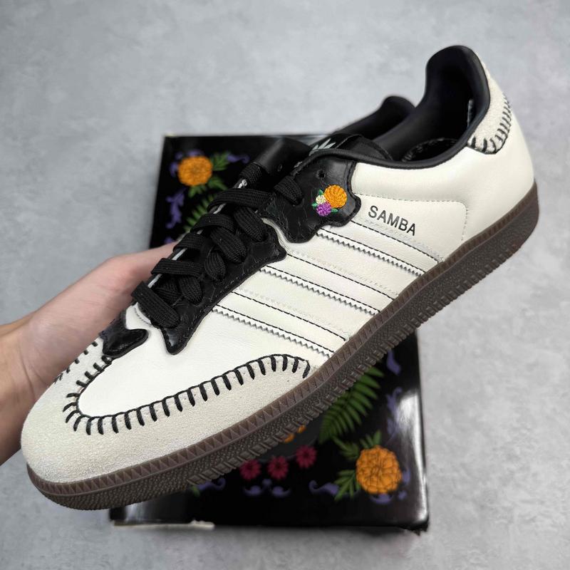 adidas Samba OG Día de Muertos Pack Off White - Kicks Collective PA - adidas - JI3931 - Men's Shoes - 10.5M/12W - Brand New - Original Box (Damaged)