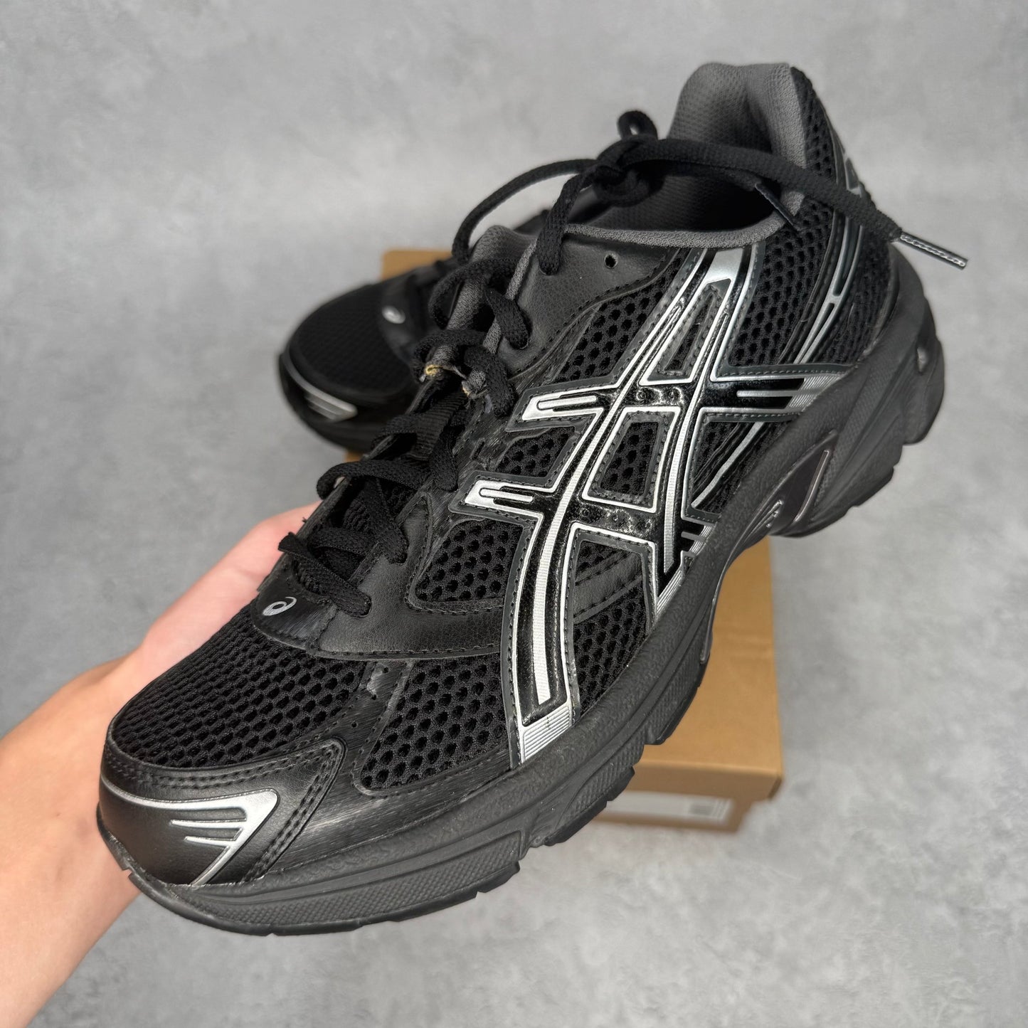 ASICS Gel - 1130 Black Pure Silver *pre - owned* SIZE 9 - Kicks Collective PA - ASICS - 1201A906 - 001 - Men's Shoes - 9M/10.5W - Pre - Owned