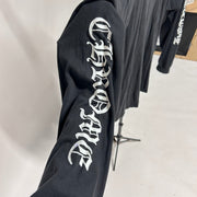 Chrome Hearts Neck Logo L/S Pocket T-shirt Black *pre-owned* SIZE XXL