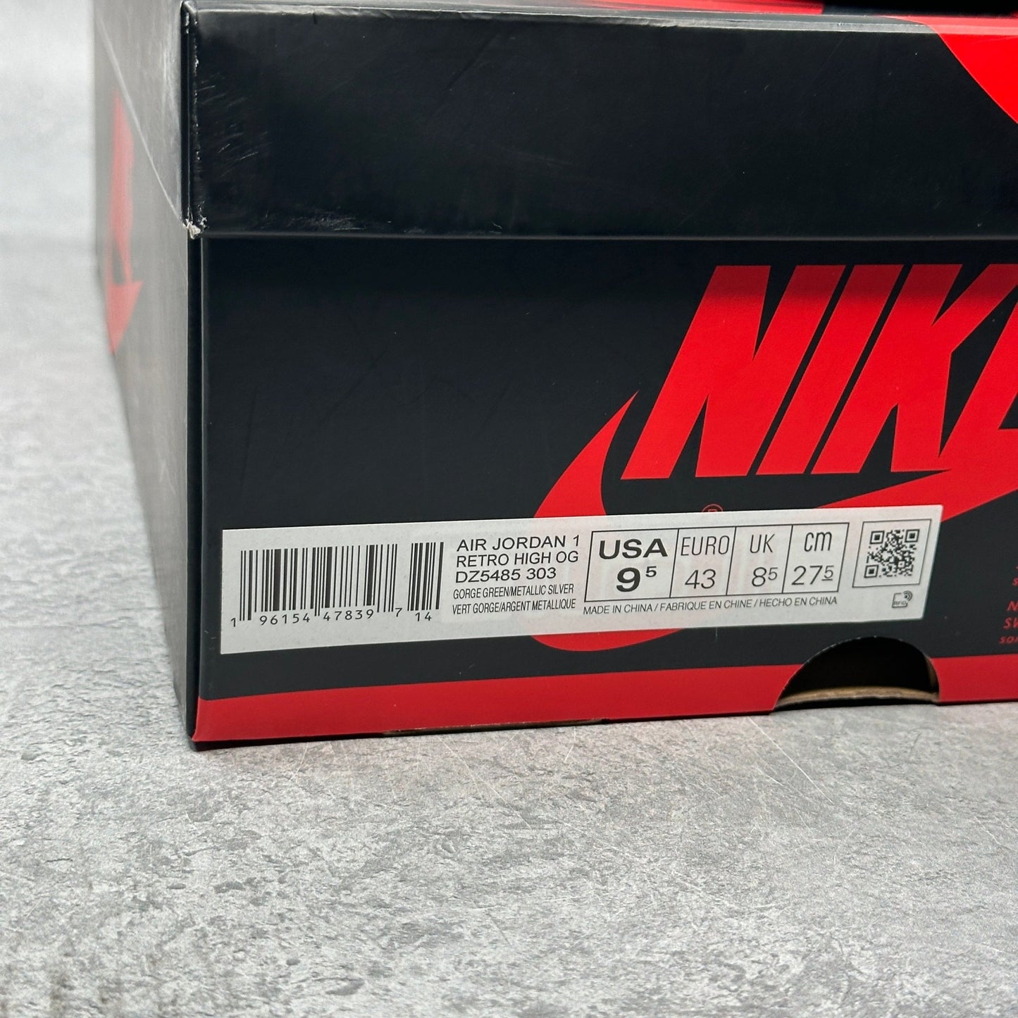 Jordan 1 Retro High OG Gorge Green *pre - owned* SIZE 9.5 - Kicks Collective PA - Jordan - DZ5485-303 - Men's Shoes - 9.5M/11W - Pre - Owned