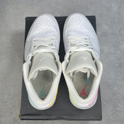 Jordan 1 Low White Multi-Color Swoosh 11 (Pre-Owned) - Kicks Collective PA - Jordan - CW7033-100-11-PO-1 - Pre-Owned Sneakers - 11