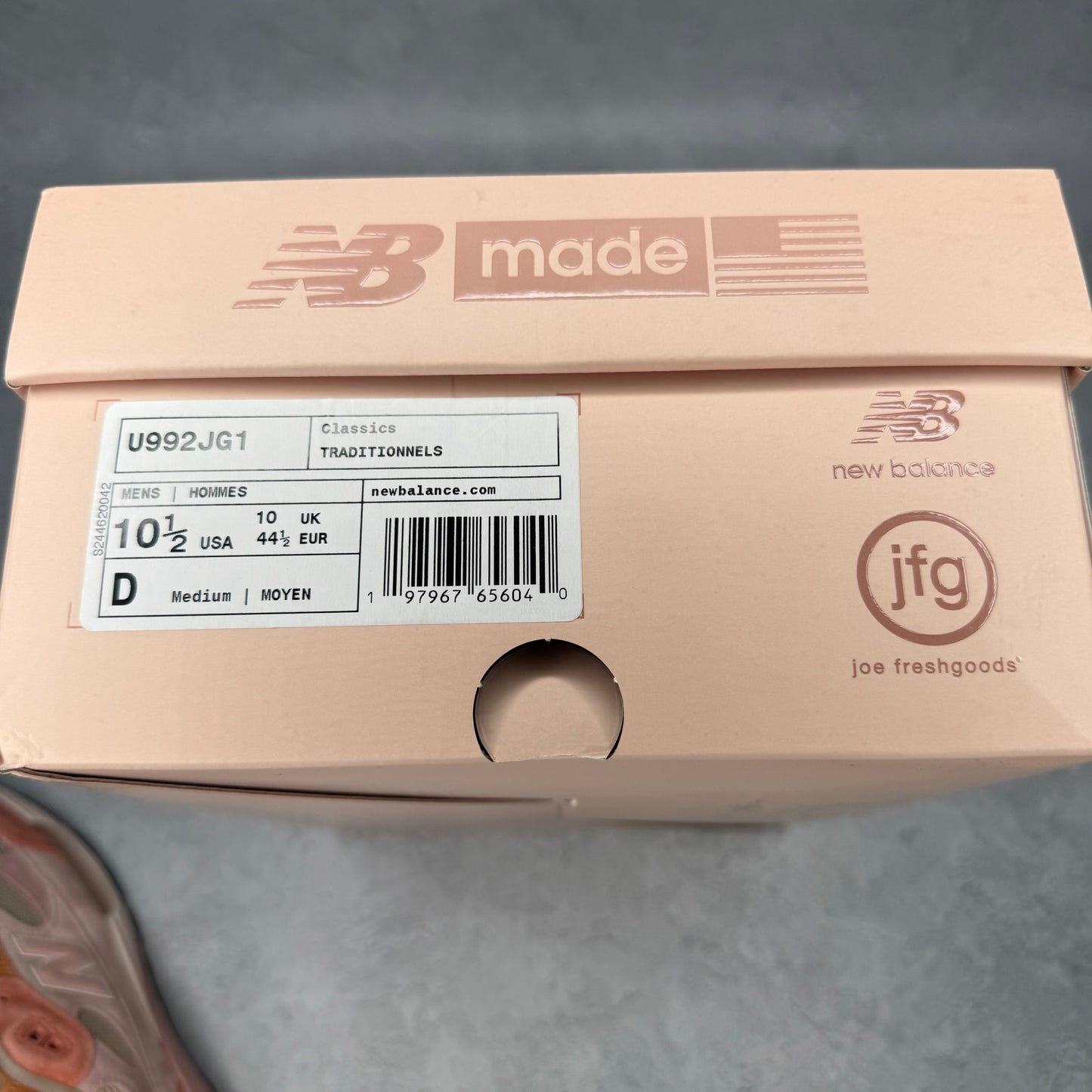 New Balance 992 MiUSA Joe Freshgoods Aged Well