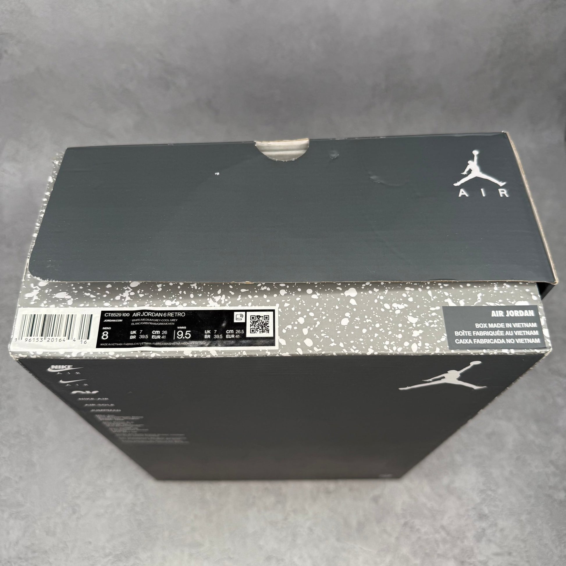 Jordan 6 Retro Cool Grey *pre - owned* SIZE 8 - Kicks Collective PA - Jordan - CT8529-100 - Men's Shoes - 8M/9.5W - Pre - Owned