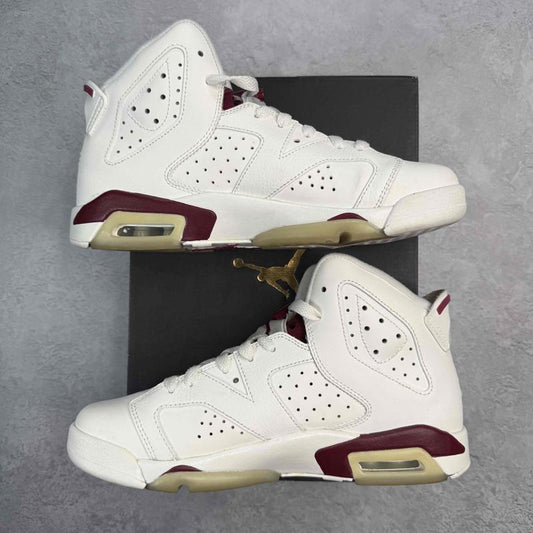 Jordan 6 Retro Maroon (2015) (GS) *pre - owned* SIZE 6.5Y - Kicks Collective PA - Jordan - 836342 - 115/384665 - 116 - Kid's Shoes - 6.5Y - Pre - Owned
