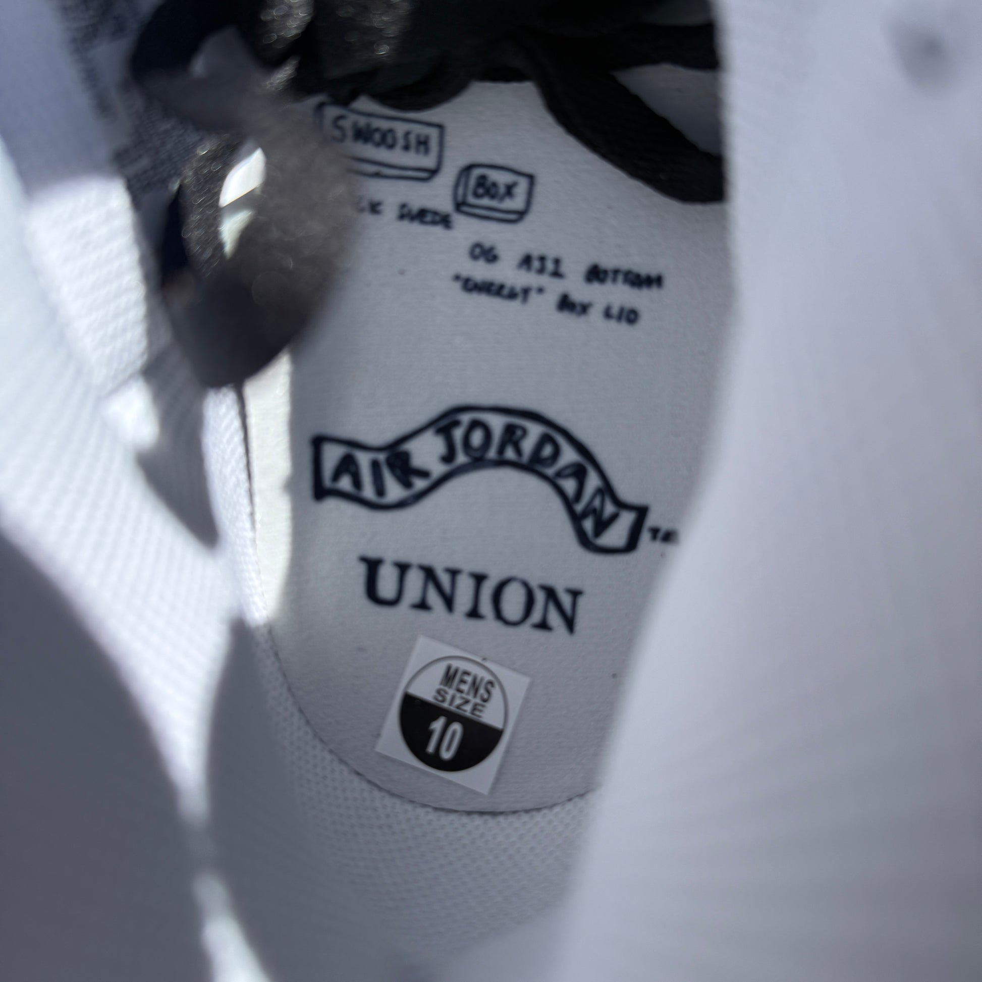 Jordan 1 Retro High OG SP Fragment x Union LA White Black