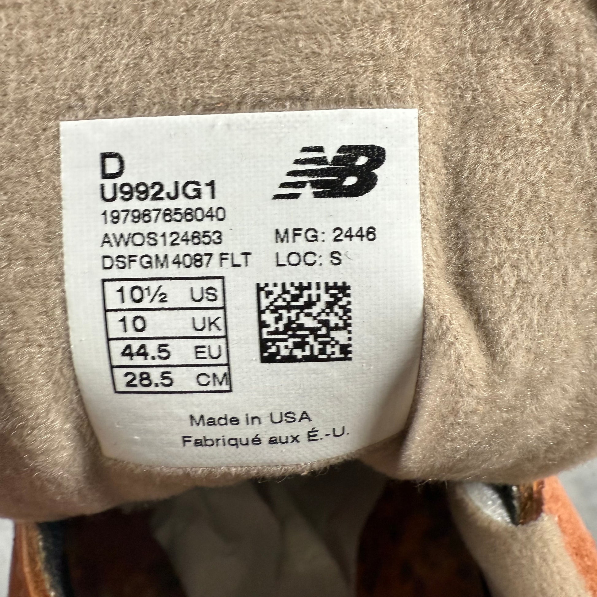 New Balance 992 MiUSA Joe Freshgoods Aged Well