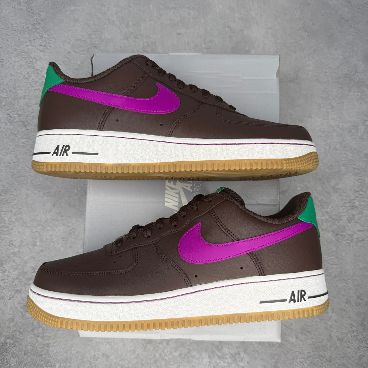 Nike Air Force 1 Low '07 Baroque Brown Vivid Purple pre-owned size 10.5 - Kicks Collective PA - Nike - IM2368-237 - Men's Shoes - 10.5M/12W - Pre-Owned