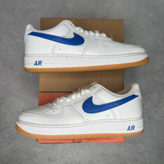 Nike Air Force 1 '07 Low Color of the Month Varsity Royal Gum *pre - owned* SIZE 10.5 - Kicks Collective PA - Nike - DJ3911-101 - Men's Shoes - 10.5M/12W - Pre - Owned