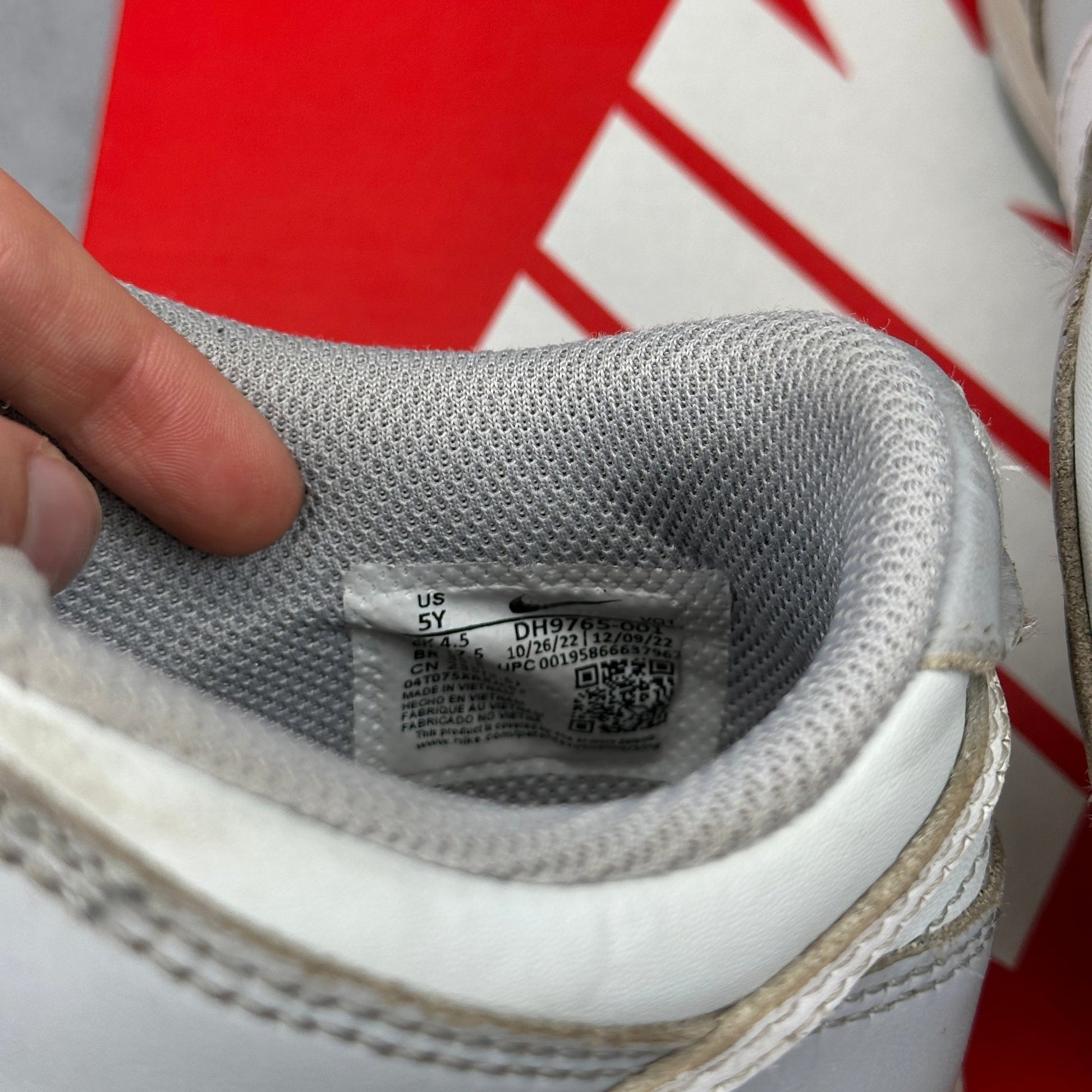 Nike Dunk Low Two - Toned Grey (GS) *pre - owned* SIZE 5Y - Kicks Collective PA - Nike - DH9765 - 001 - Kid's Shoes - 5Y - Pre - Owned