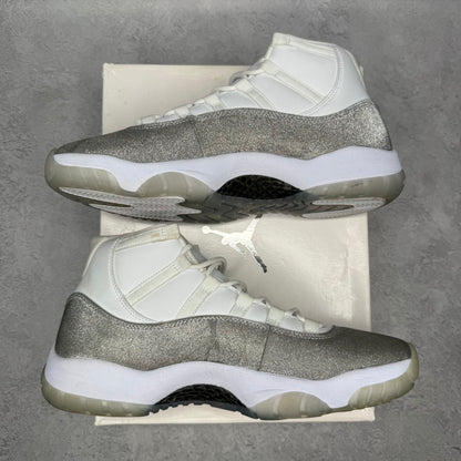 Jordan 11 Retro White Metallic Silver (Women's) *pre-owned* SIZE 12W
