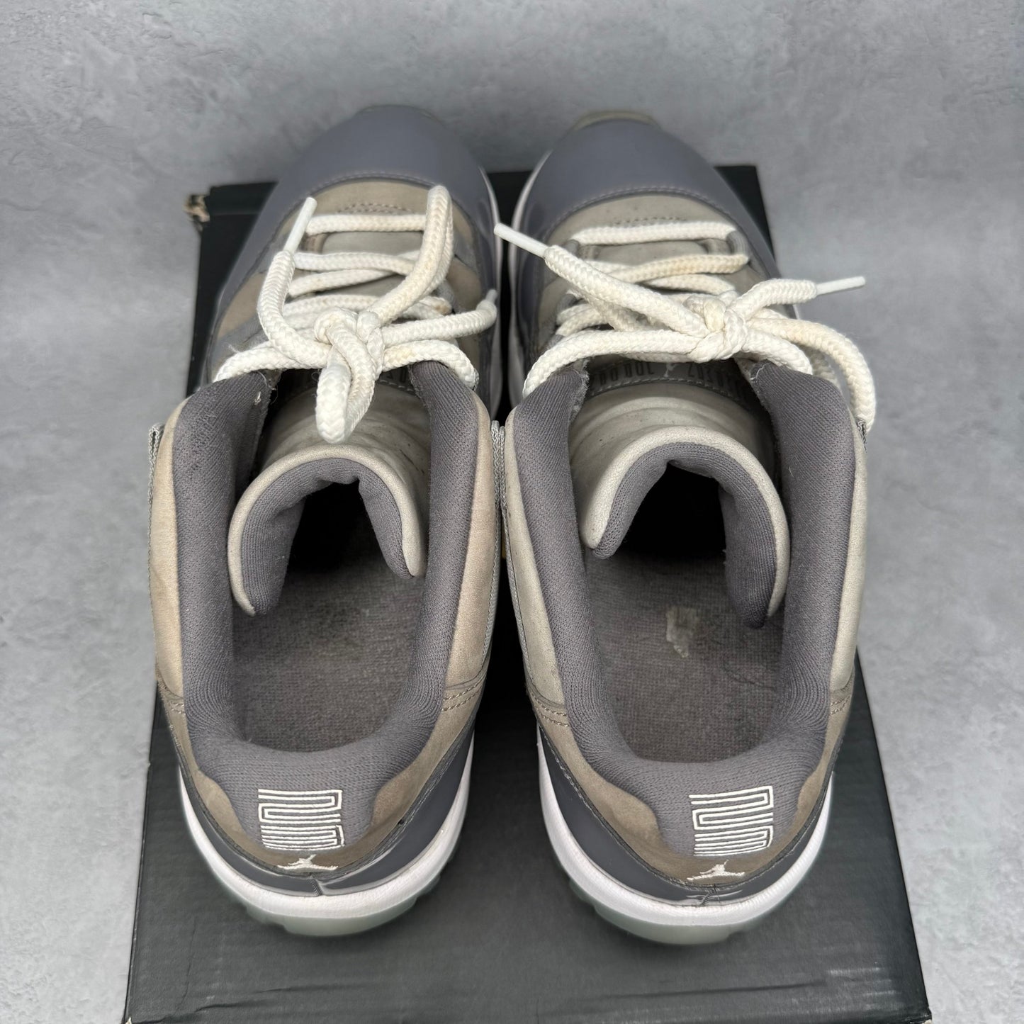 Jordan 11 Retro Low Cool Grey *pre - owned* SIZE 10 - Kicks Collective PA - Jordan - 528895-003 - Men's Shoes - 10M/11.5W - Pre - Owned - Original Box (Damaged)