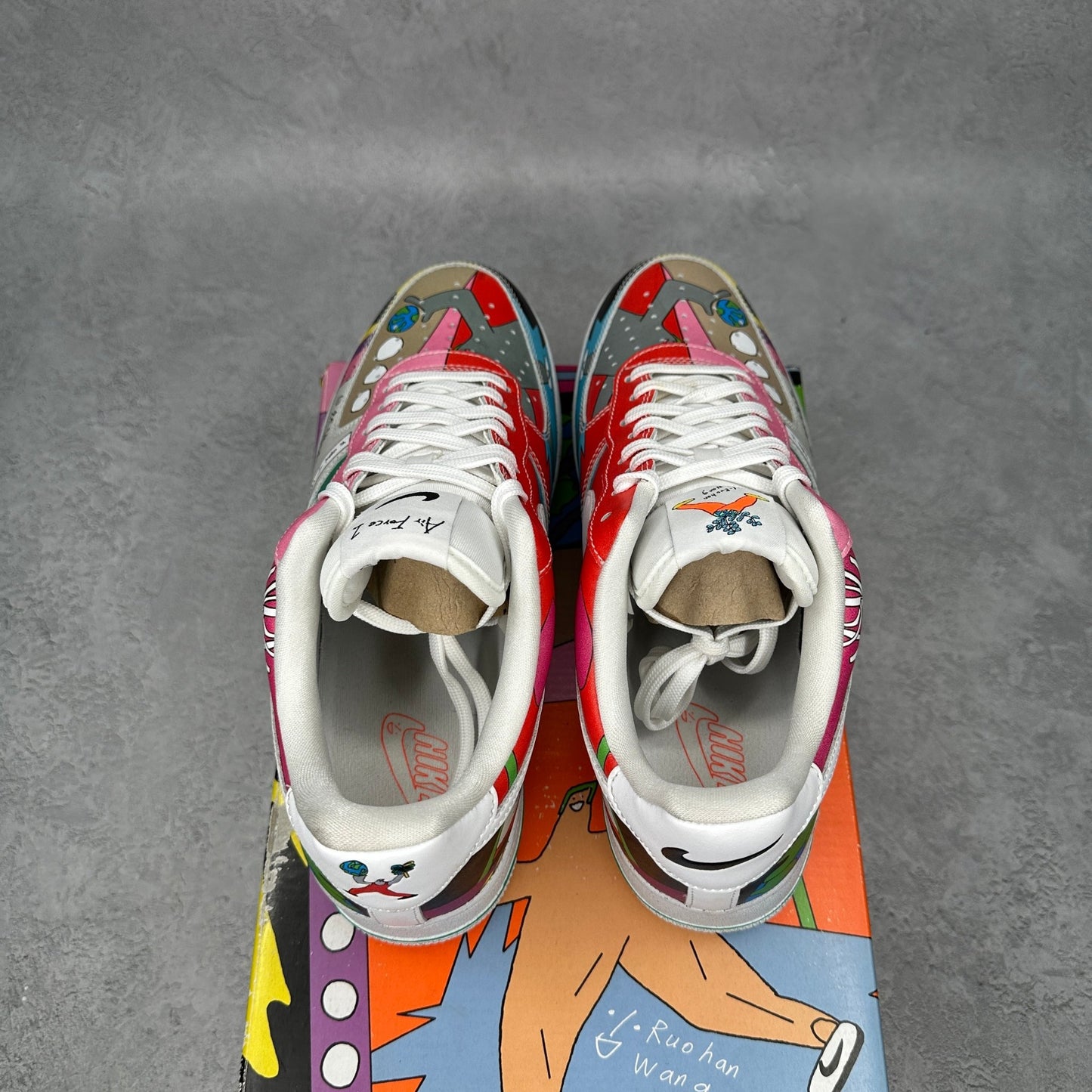 Nike Air Force 1 Flyleather Ruohan Wang *pre - owned* SIZE 9.5 - Kicks Collective PA - Nike - CZ3990-900 - Men's Shoes - 9.5M/11W - Pre - Owned