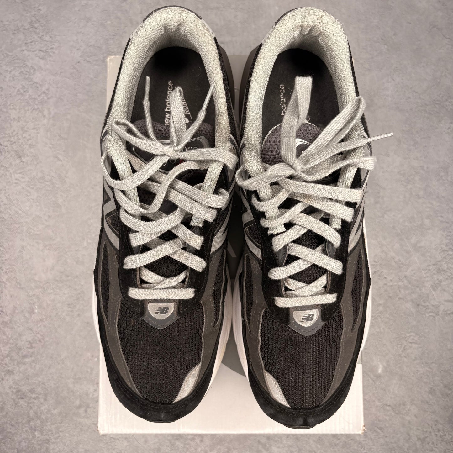 New Balance 990v6 MiUSA Black Grey White *pre-owned* SIZE 12