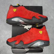 Jordan 14 Retro Challenge Red Toro Ferrari *pre-owned* SIZE 13