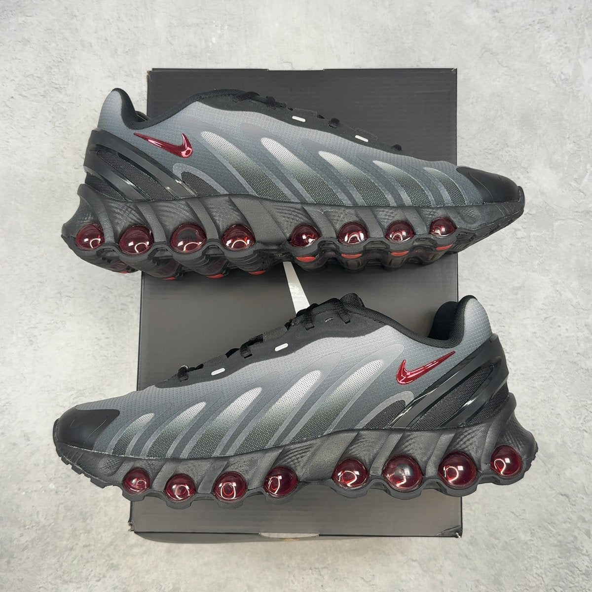 Nike Air Max Dn8 Black Gym Red 9.5 (Pre-Owned) - Kicks Collective PA - Nike - FQ7860-011-9.5-PO-1 - Pre-Owned Sneakers - 9.5