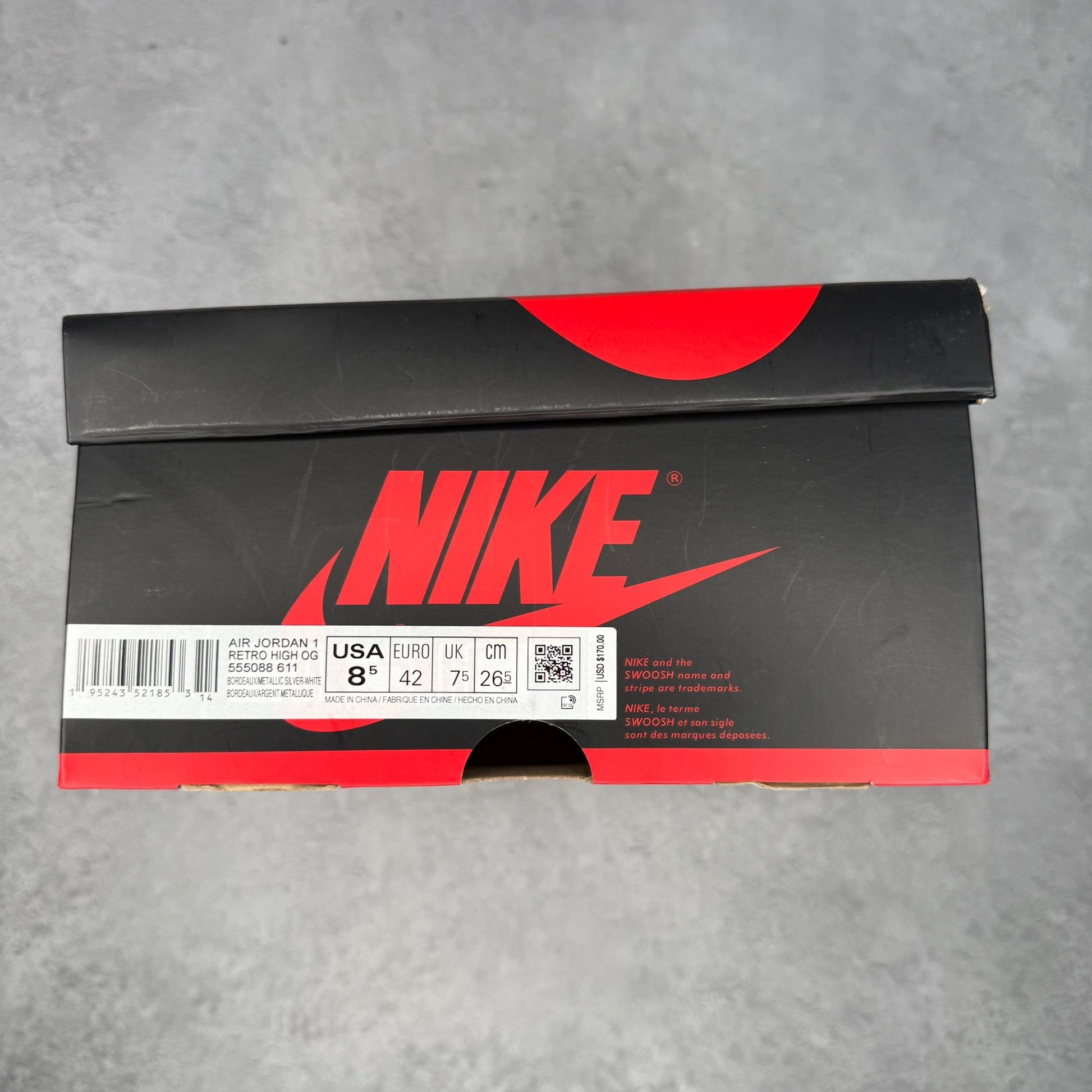 Jordan 1 Retro High White Black Volt University Gold *pre - owned* SIZE 11 - Kicks Collective PA - Jordan - 555088-118 - Men's Shoes - 11M/12.5W - Pre - Owned - Replacement Box