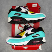 Nike Air Max 90 Black Bright Violet White *pre-owned* SIZE 9.5 - Kicks Collective PA - Nike - AJ1285-024 - Men's Shoes - 9.5M/11W - Pre-Owned