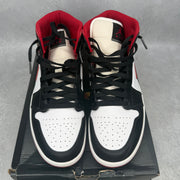 Jordan 1 Mid Gym Red Black White pre-owned size 9.5
