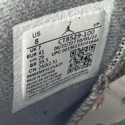 Jordan 6 Retro Cool Grey *pre - owned* SIZE 8 - Kicks Collective PA - Jordan - CT8529-100 - Men's Shoes - 8M/9.5W - Pre - Owned