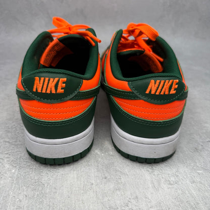 Nike Dunk Low Retro Miami Hurricanes *pre-owned* SIZE 9