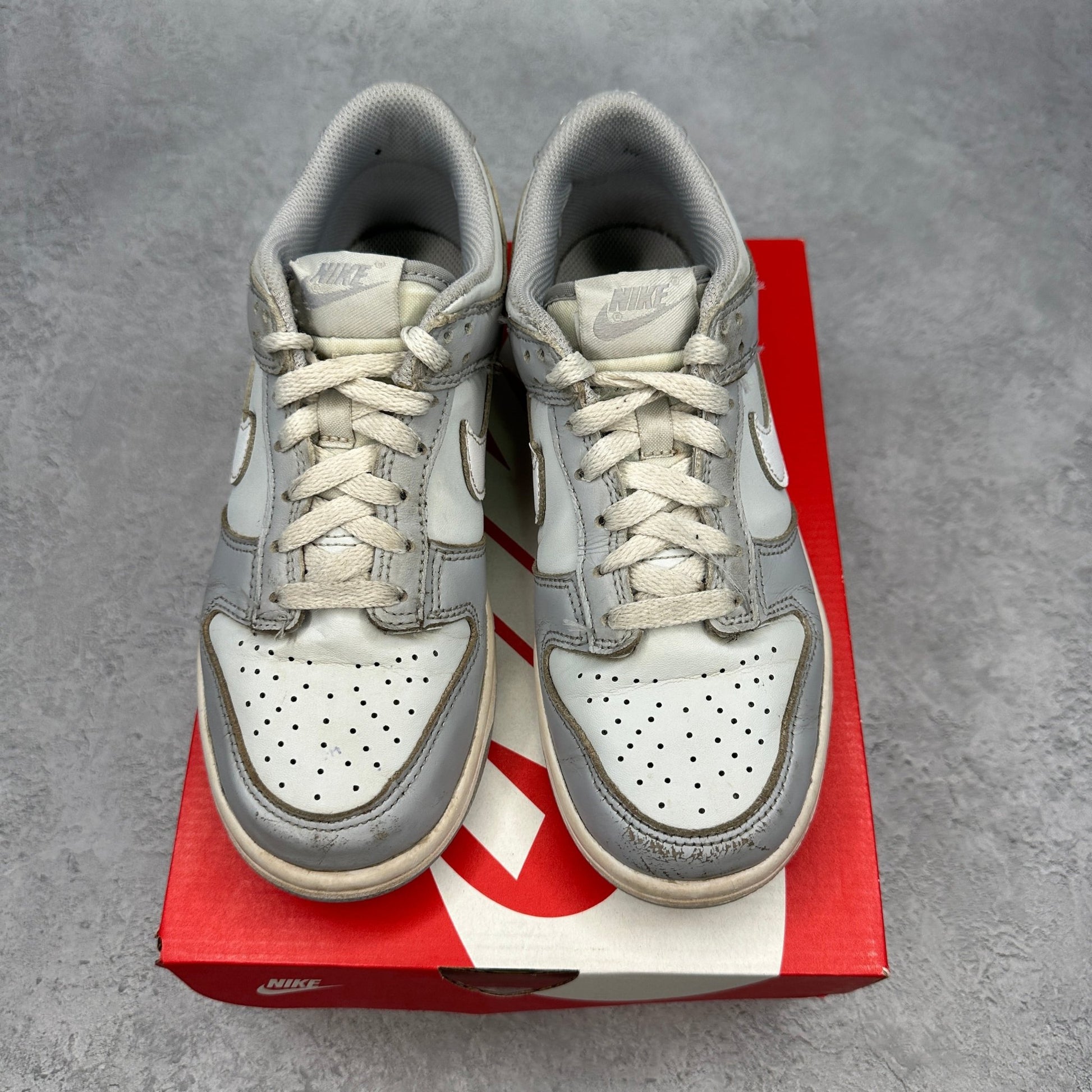 Nike Dunk Low Two - Toned Grey (GS) *pre - owned* SIZE 5Y - Kicks Collective PA - Nike - DH9765 - 001 - Kid's Shoes - 5Y - Pre - Owned