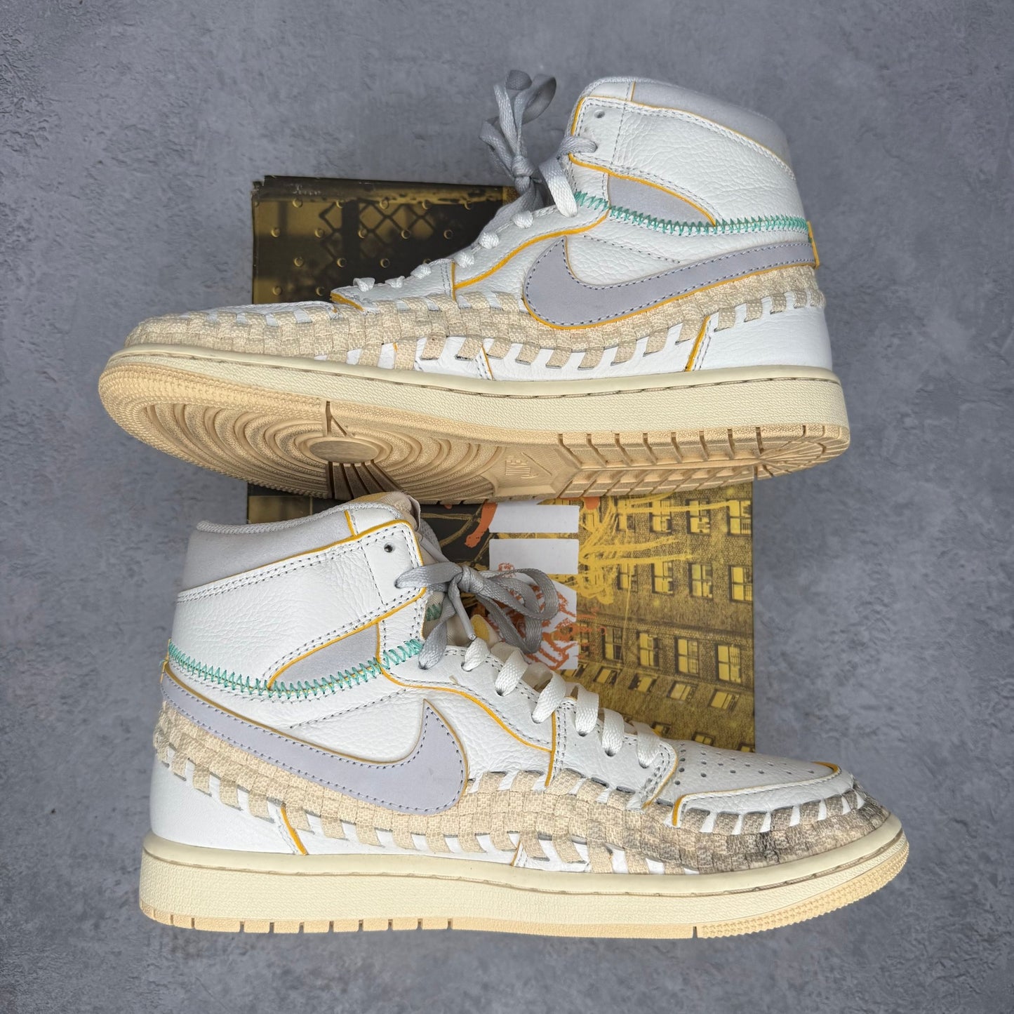 Jordan 1 Retro High OG SP Union LA Bephies Beauty Supply Summer of ‘96 *pre - owned* SIZE 8 - Kicks Collective PA - Jordan - FD2565-100 - Men's Shoes - 8M/9.5W - Pre - Owned
