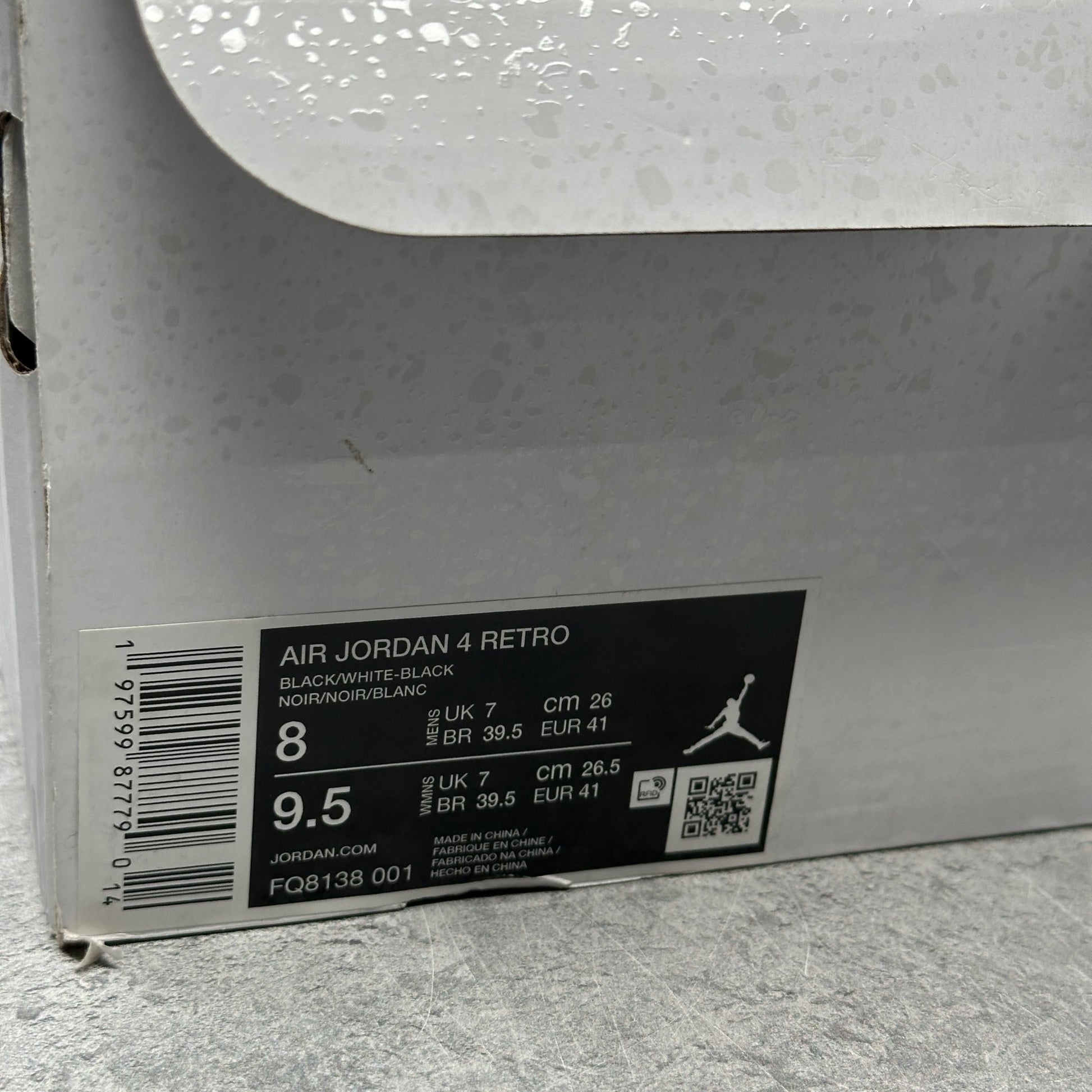 Jordan 4 Retro White Thunder CLEAN *pre - owned* SIZE 8 - Kicks Collective PA - Jordan - FQ8138-001 - Men's Shoes - 8M/9.5W - Pre - Owned