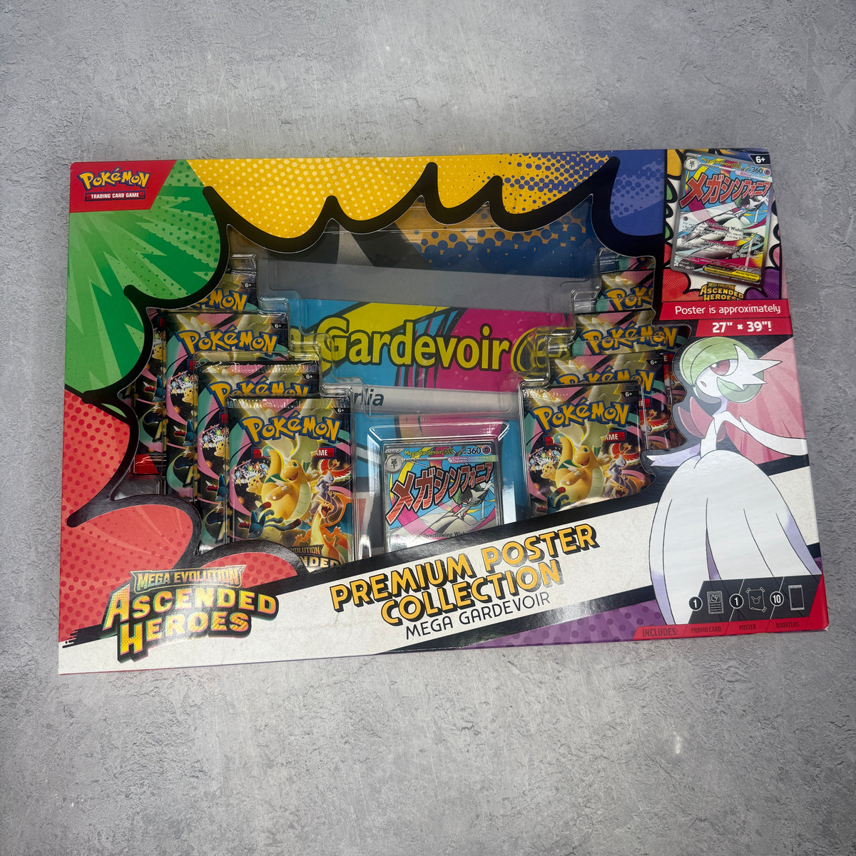 2026 Pokémon Mega Evolution Ascended Heroes Mega Gardevoir Premium Poster Collection