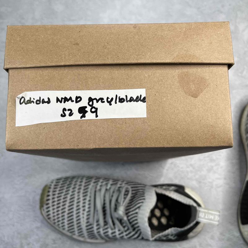 adidas NMD R1 STLT Grey Black *pre - owned* SIZE 9 - Kicks Collective PA - adidas - CQ2387 - Men's Shoes - 9M/10.5W - Pre - Owned - Replacement Box
