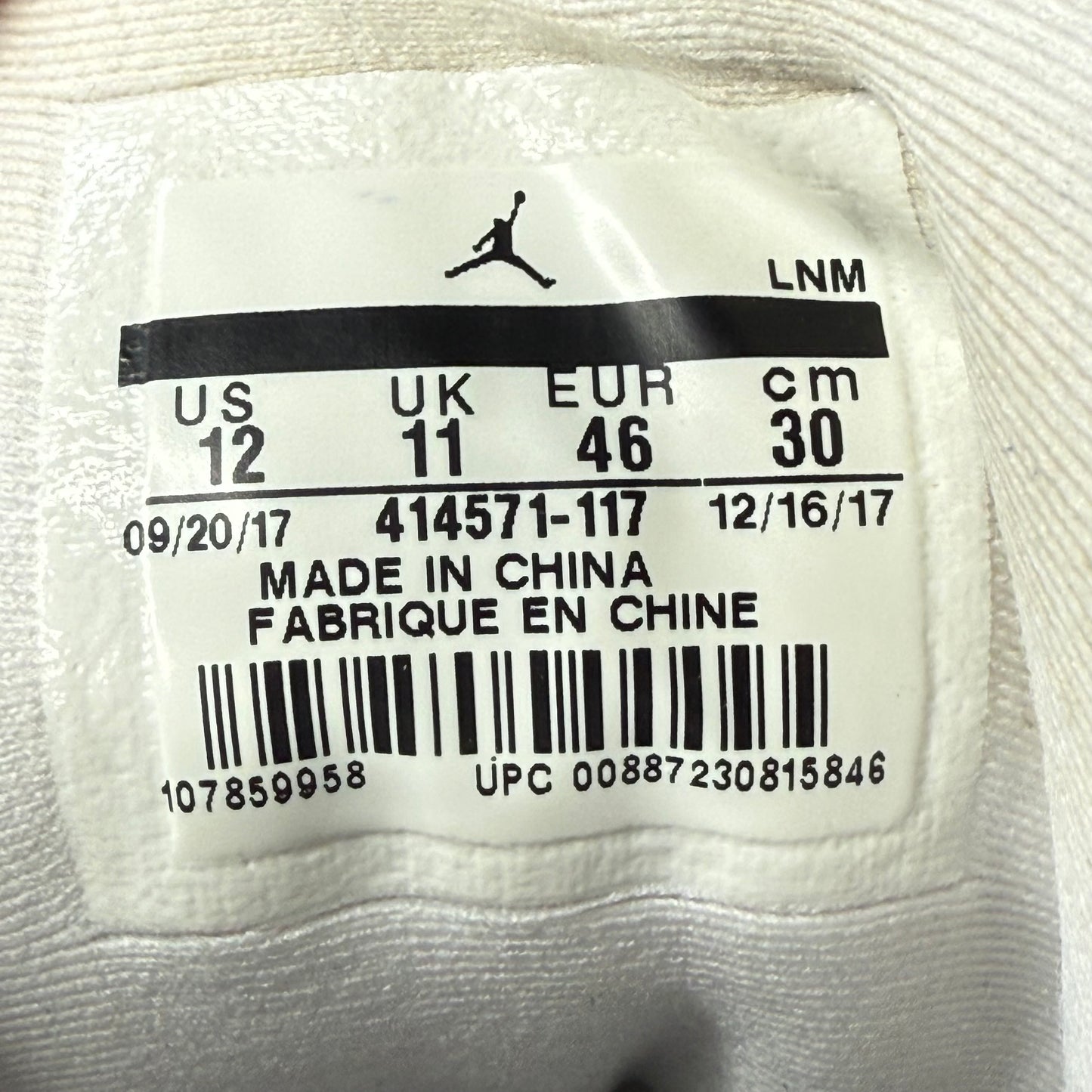 Jordan 13 Retro White Hyper Royal Black *pre-owned* SIZE 12