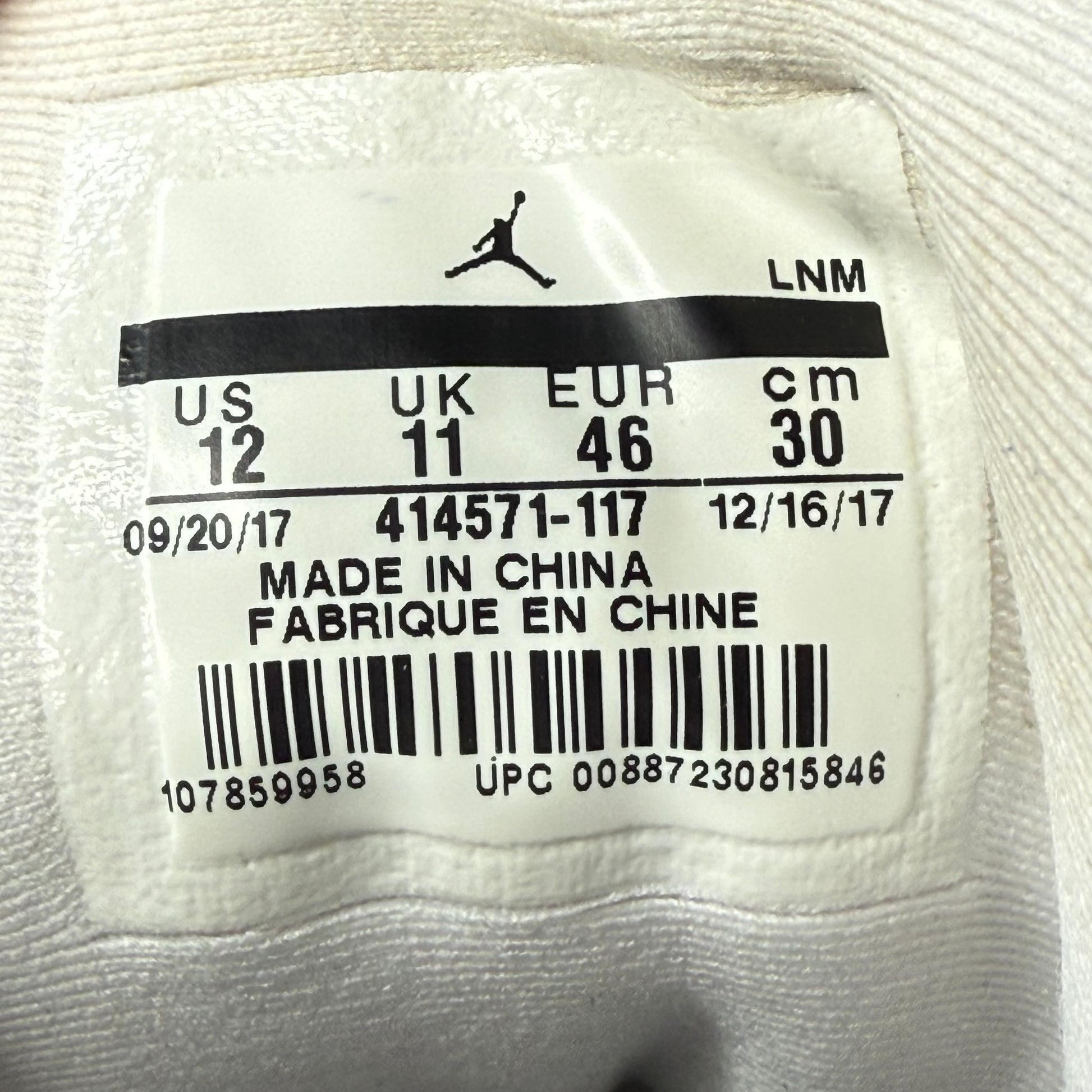 Jordan 13 Retro White Hyper Royal Black *pre-owned* SIZE 12