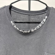 Chrome Hearts Neck Logo L/S Pocket T-shirt Black *pre-owned* SIZE XXL