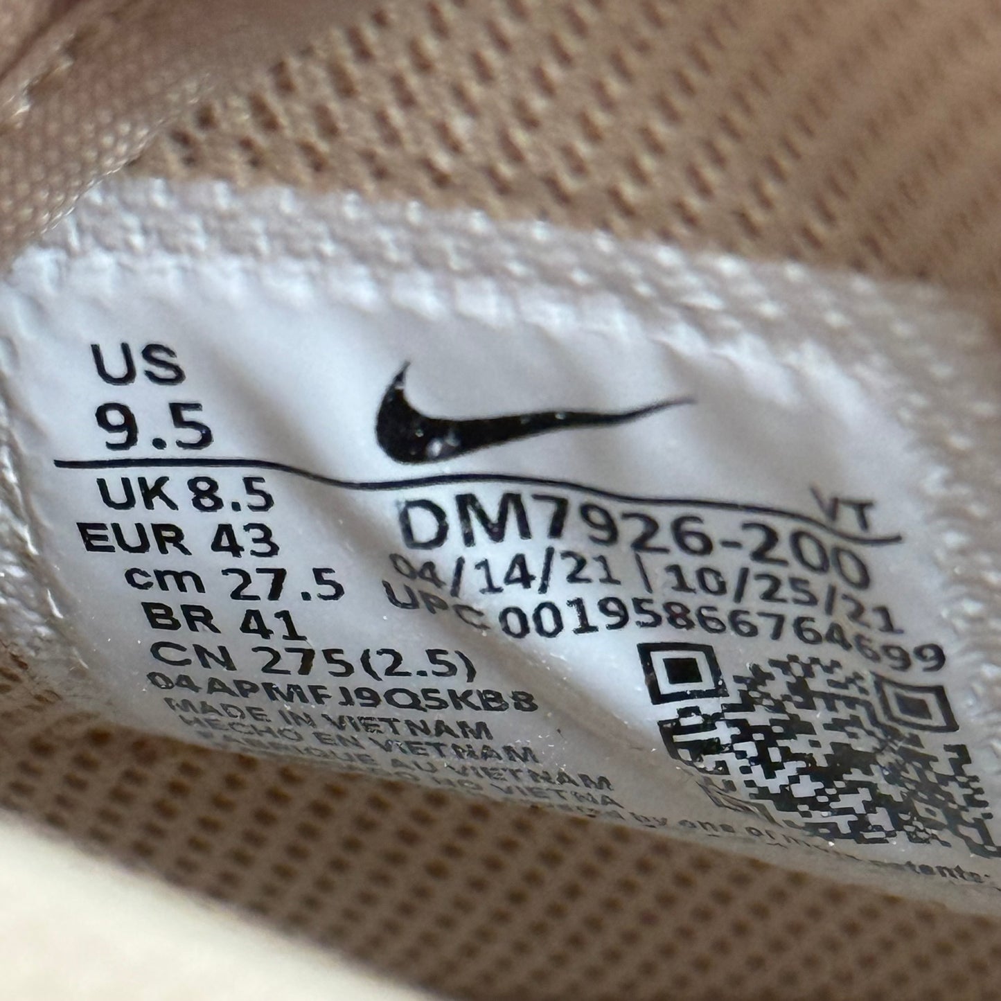 Nike Air Force 1 High '07 SP Billie Eilish Mushroom *pre-owned* SIZE 9.5