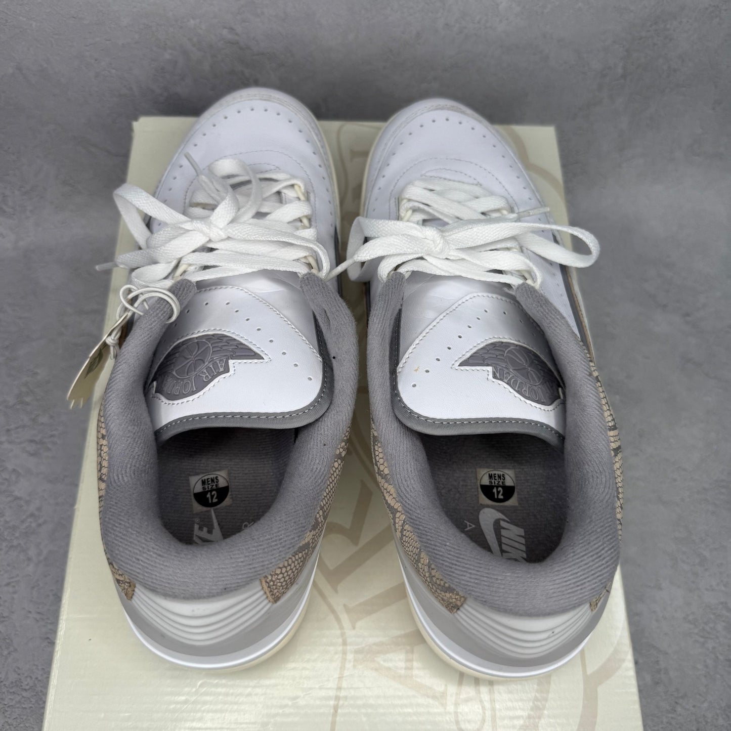 Jordan 2 Retro Low Python *pre - owned* SIZE 12 - Kicks Collective PA - Jordan - DV9956-100 - Men's Shoes - 12M/13.5W - Pre - Owned