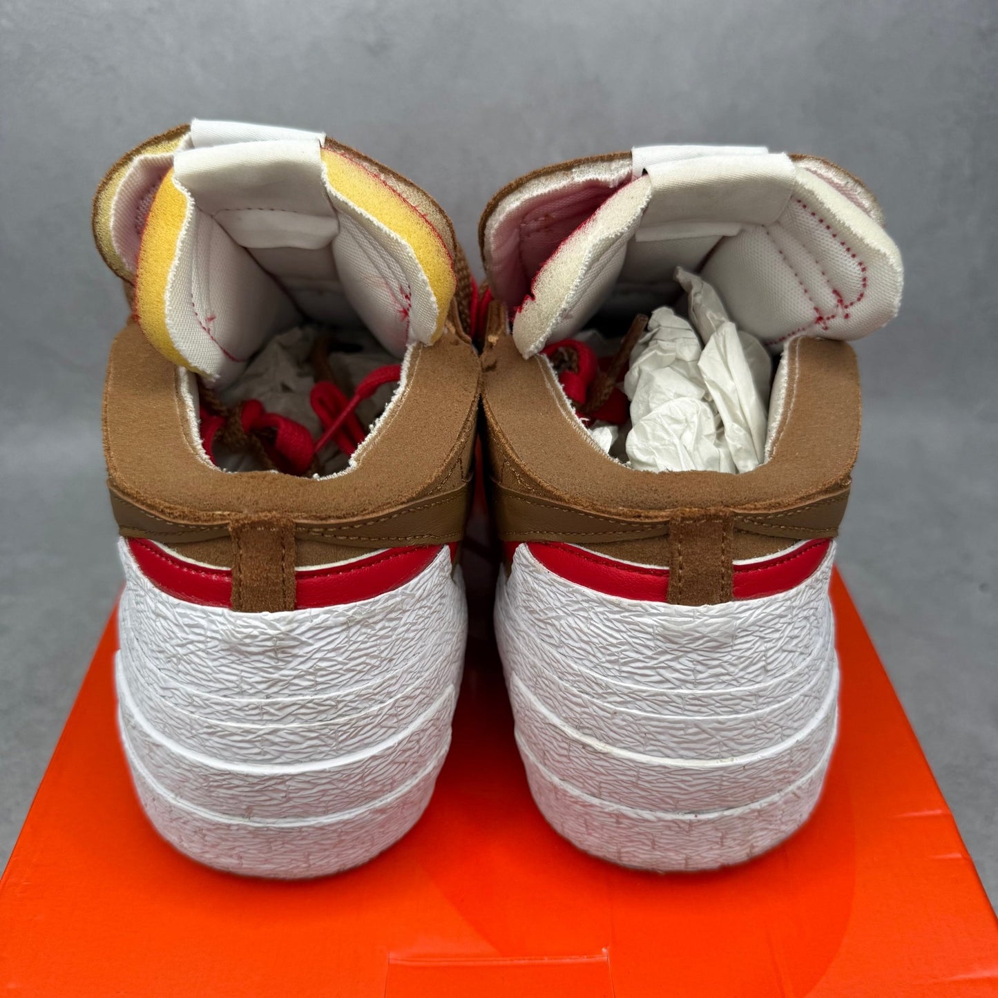 Nike Blazer Low sacai British Tan *pre - owned* SIZE 11 - Kicks Collective PA - Nike - DD1877-200 - Men's Shoes - 11M/12.5W - Pre - Owned