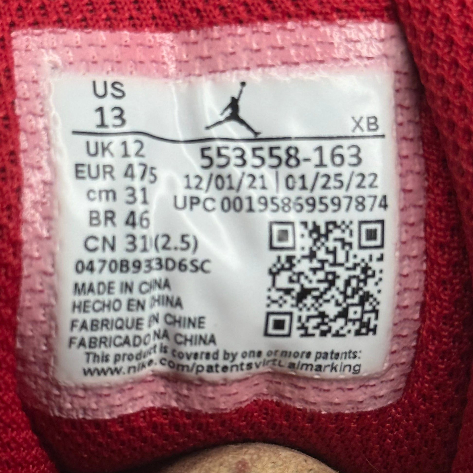 Jordan 1 Low Bulls *pre-owned* SIZE 13