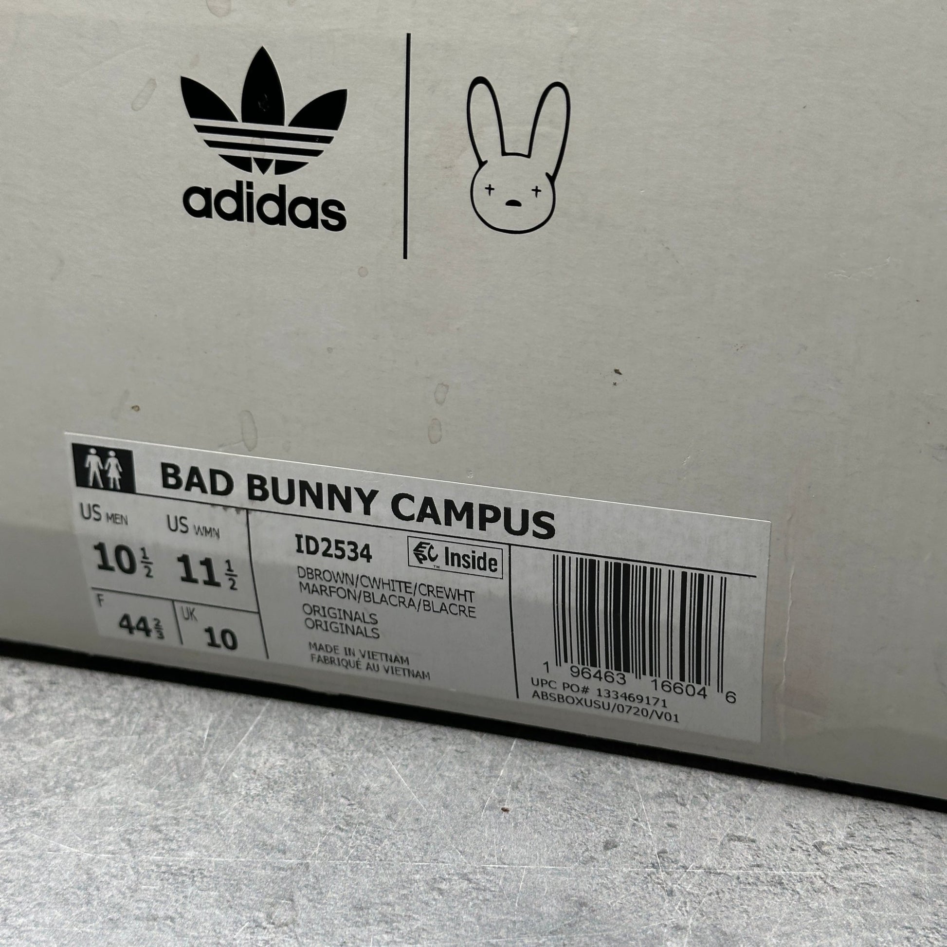 adidas Campus Bad Bunny The Last Campus *pre - owned* SIZE 10.5 - Kicks Collective PA - adidas - ID2534 - Men's Shoes - 10.5M/12W - Pre - Owned