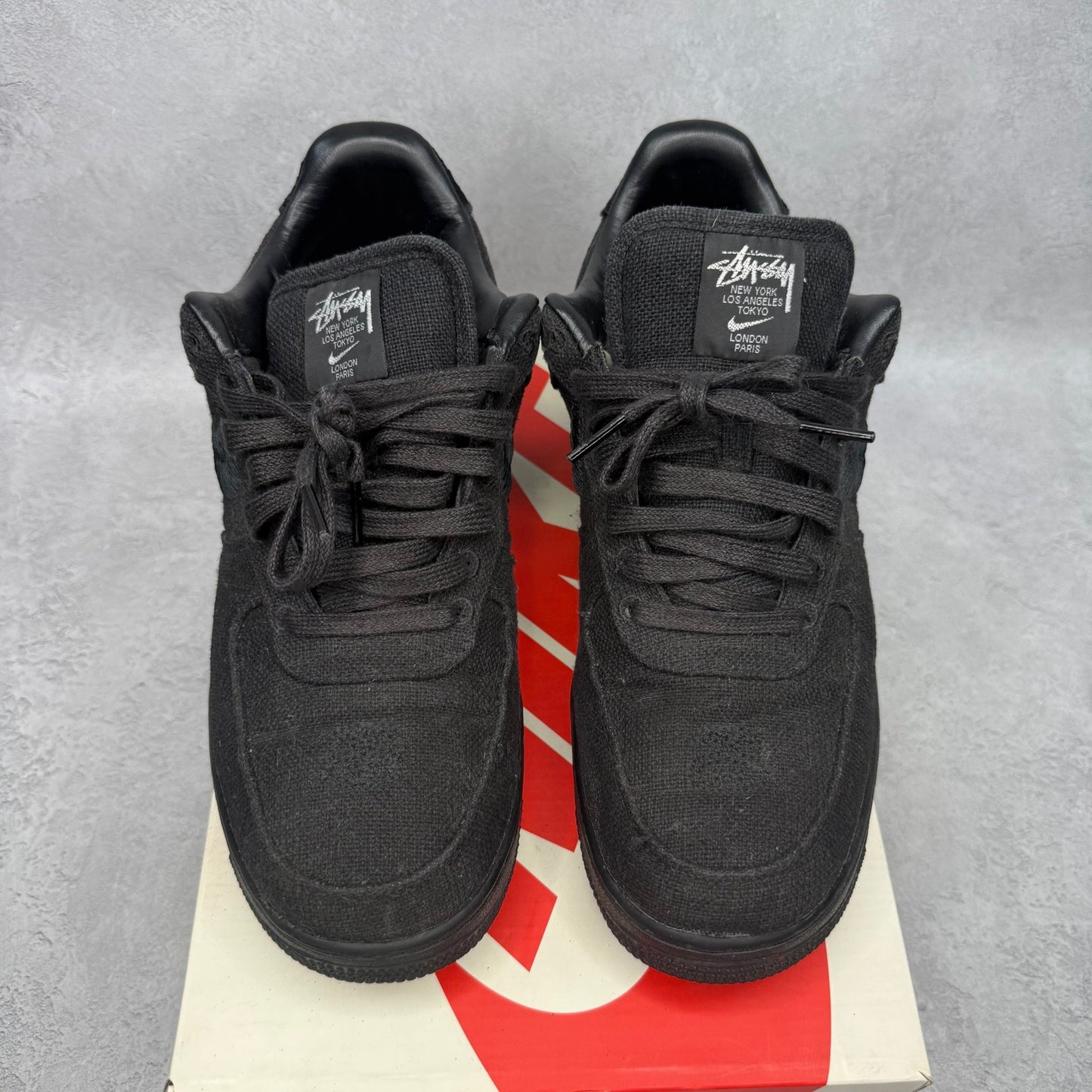 Nike Air Force 1 Low Stussy Black *pre - owned* SIZE 10.5 - Kicks Collective PA - Nike - CZ9084-001 - Men's Shoes - 8.5M/10W - Pre - Owned
